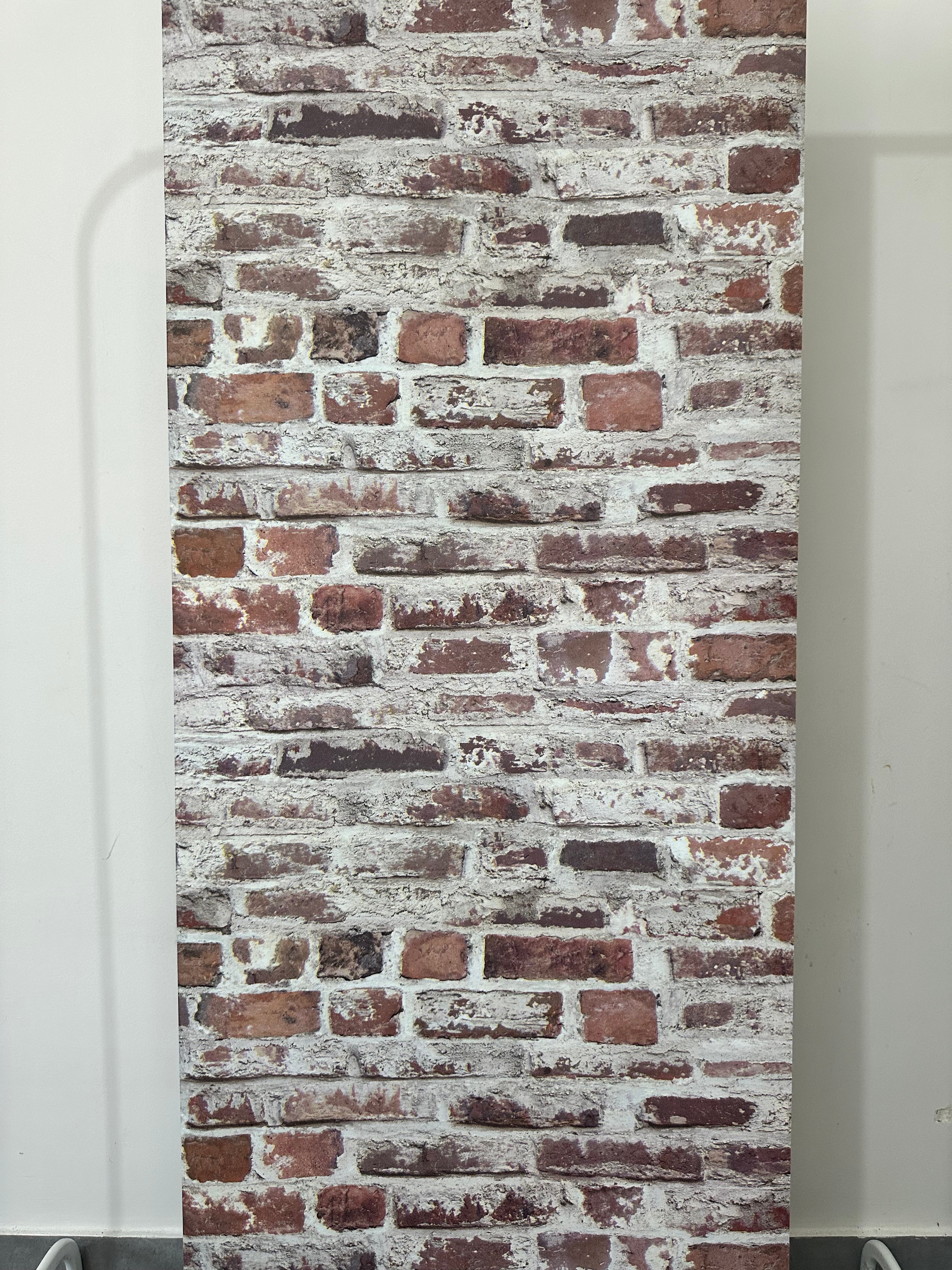 Papier peint brique usé 0,53x10m