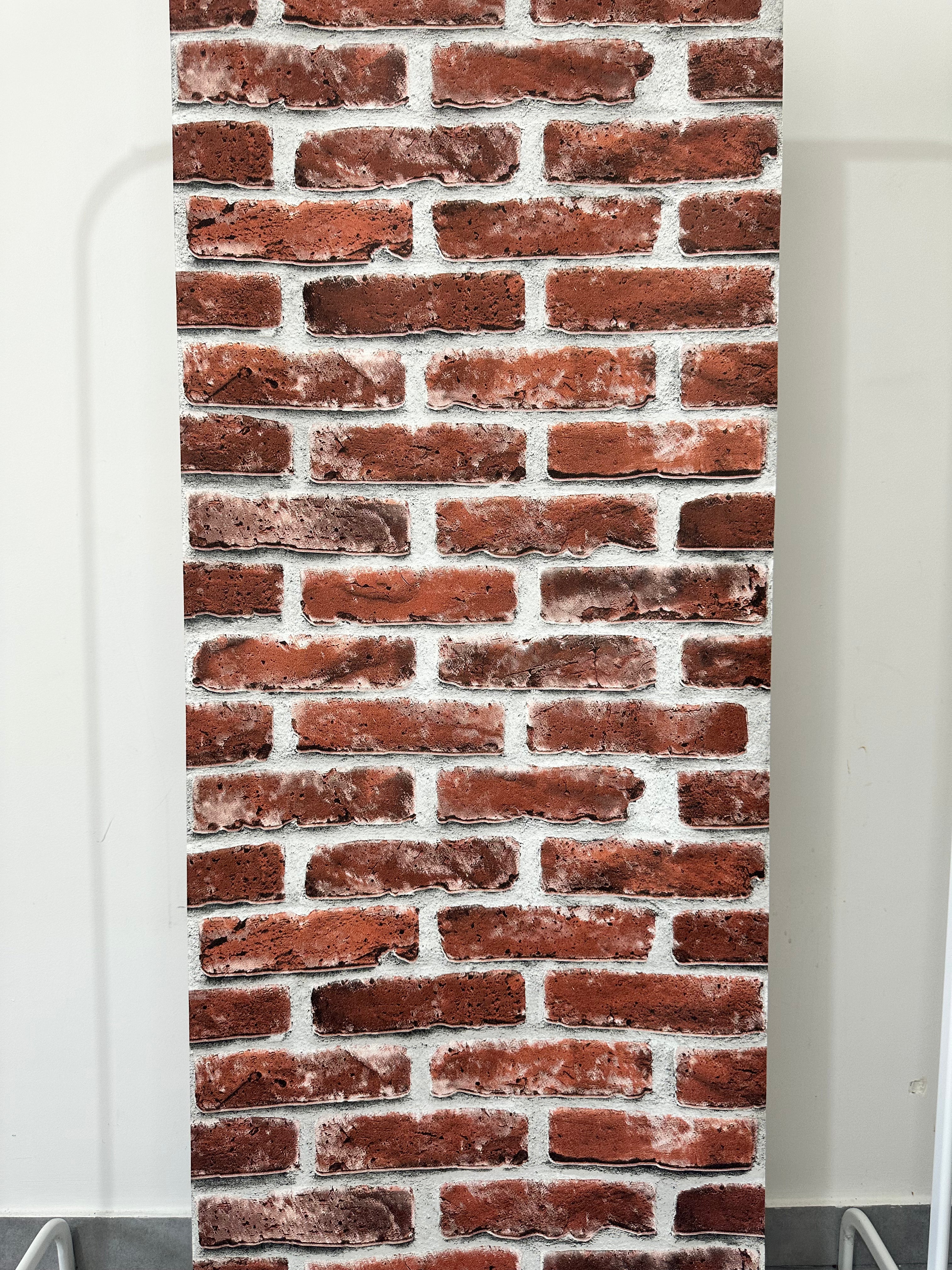 Papier peint brique rouge 0,53x10m