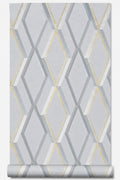 Papier peint losange gris 0,53x10m