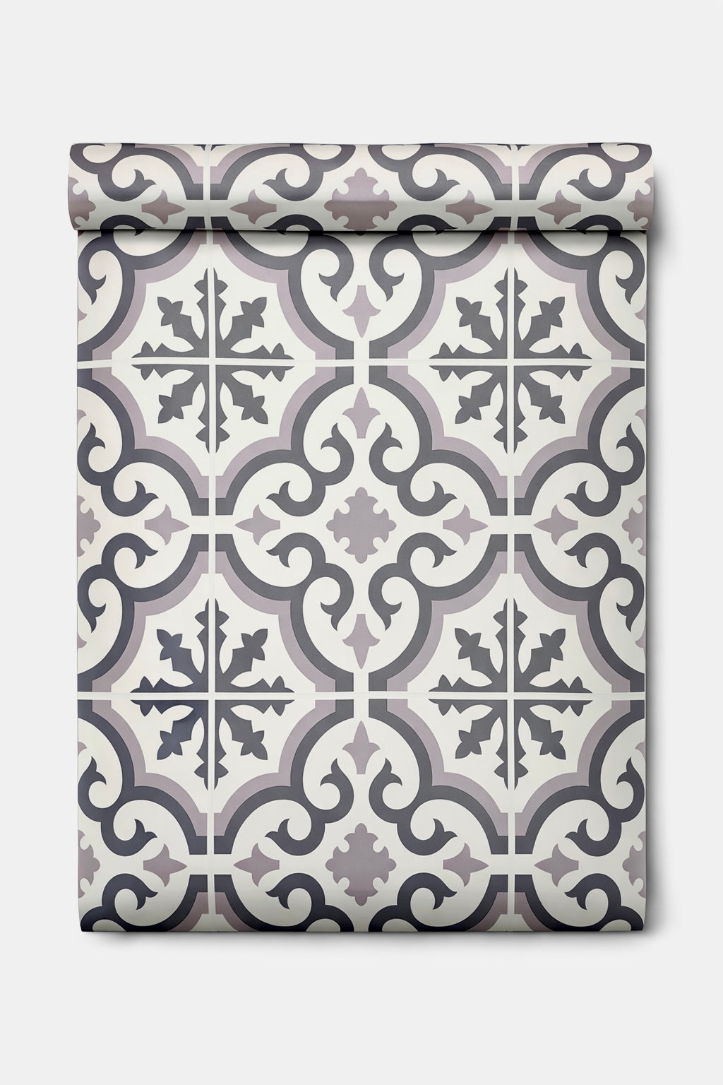 Papier peint faïence gris/blanc 10mx0,53m