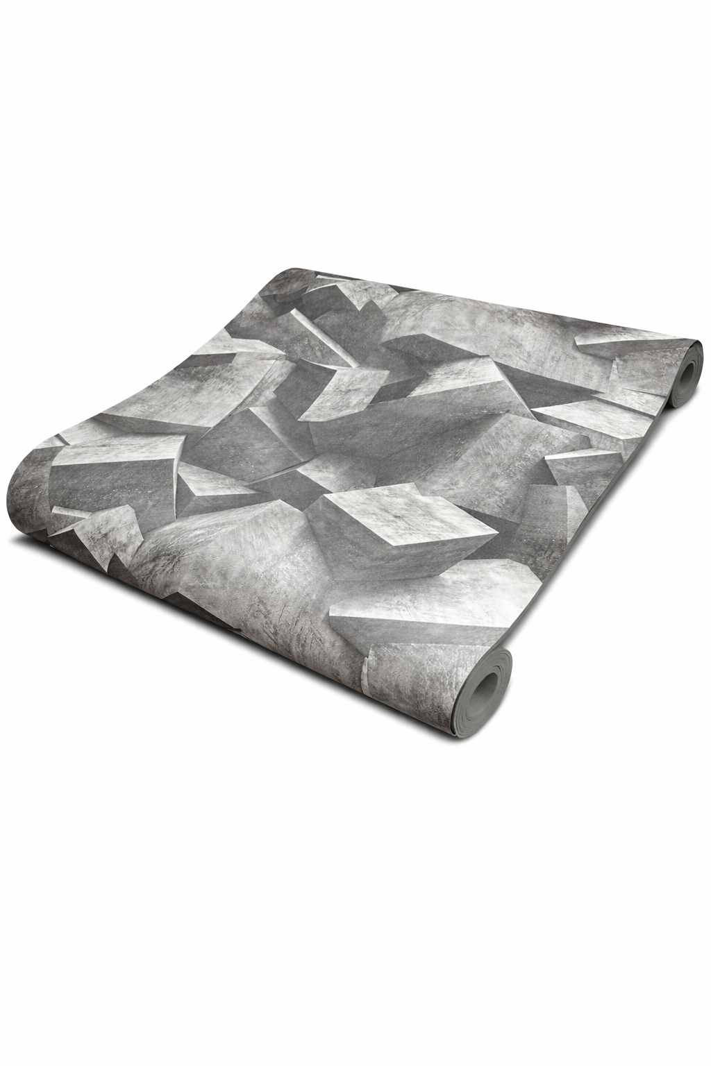 Papier peint 3D cube gris foncé 10mx0,53m