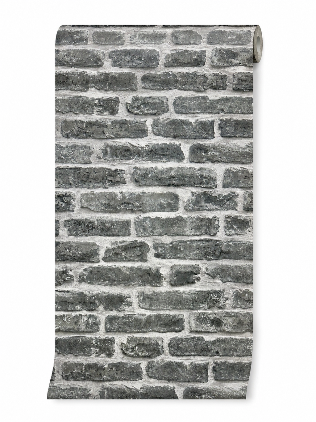 Papier peint brique gris 0,53x10m