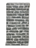 Papier peint brique gris 0,53x10m