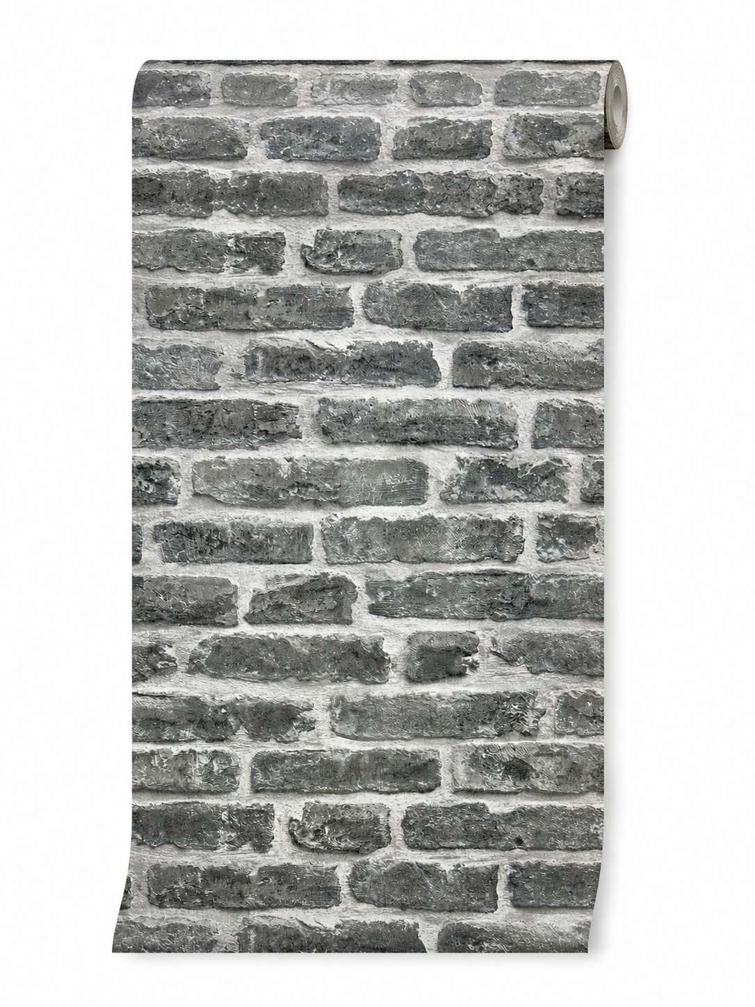 Papier peint brique gris 0,53x10m