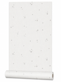Papier peint petit rond blanc 0,53x10m