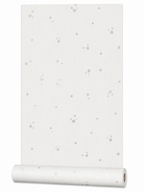 Papier peint petit rond blanc 0,53x10m