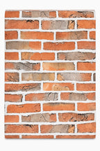 Papier peint brique naturelle rouge/orange 10mx0,53m