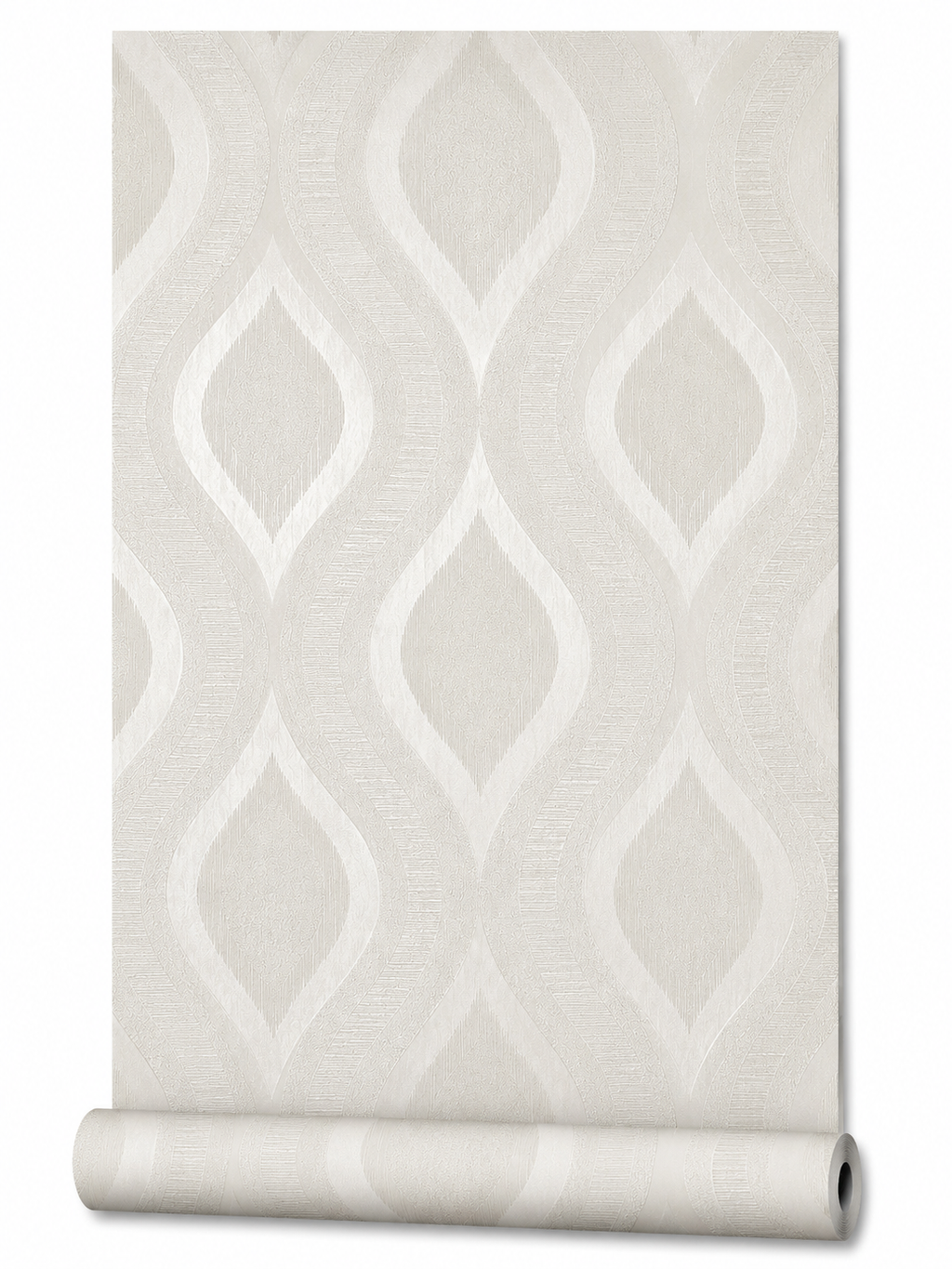 Papier peint losange gris 0,53x10m