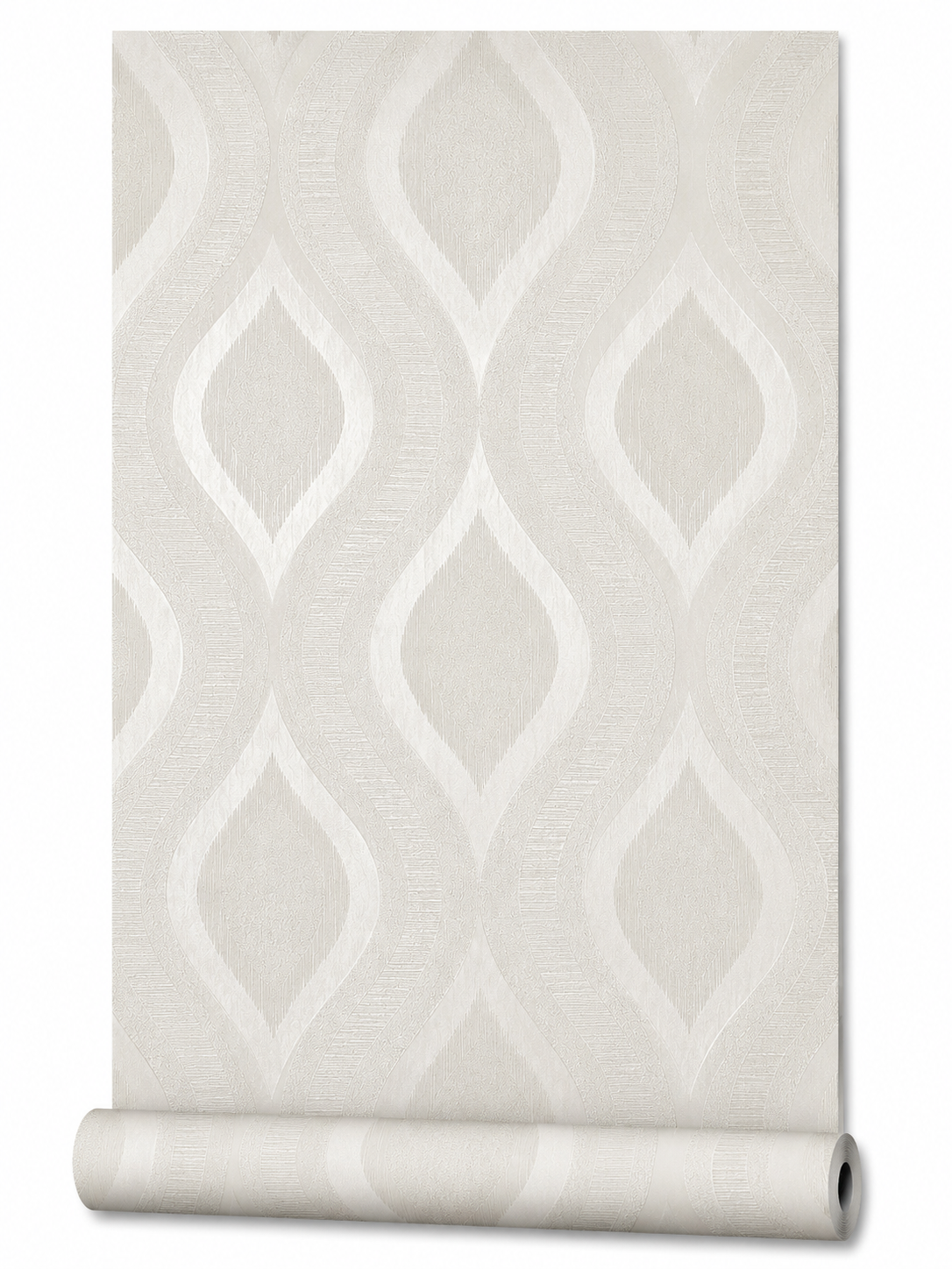 Papier peint losange gris 0,53x10m