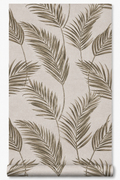 Papier peint plumes marron 0,53x10m