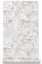 Papier peint carrelage marbré 0,53x10m