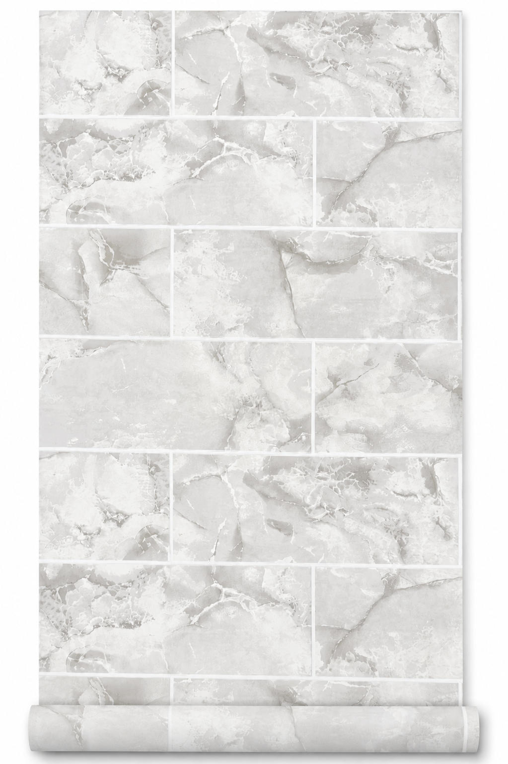 Papier peint carrelage marbré 0,53x10m