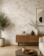 Papier peint taloché taupe 0,53x10m
