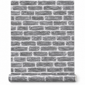 Papier peint brique gris 0,53x10m