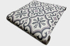 Papier peint faïence gris/blanc 10mx0,53m