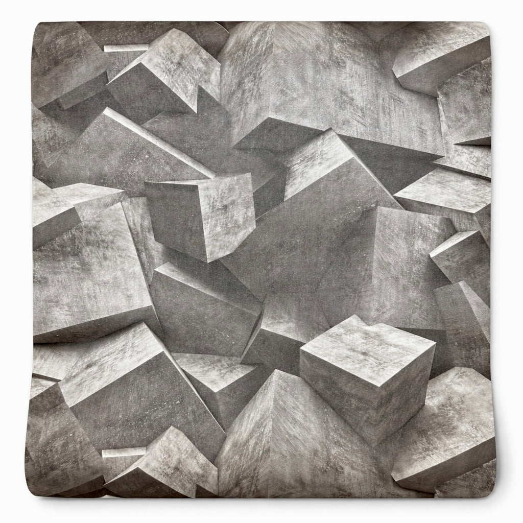 Papier peint 3D cube gris foncé 10mx0,53m