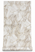 Papier peint cœur de pierre or 0,53x10m
