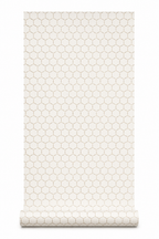 Papier peint hexagone beige/cuivre 0,53x10m