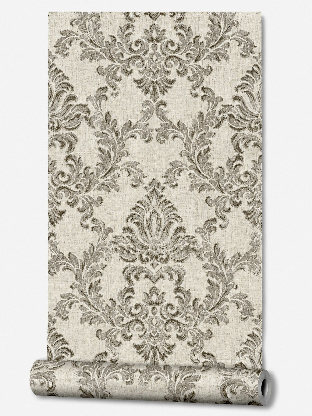 Papier peint baroque taupe/gris 0,53x10m