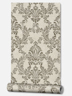 Papier peint baroque taupe/gris 0,53x10m