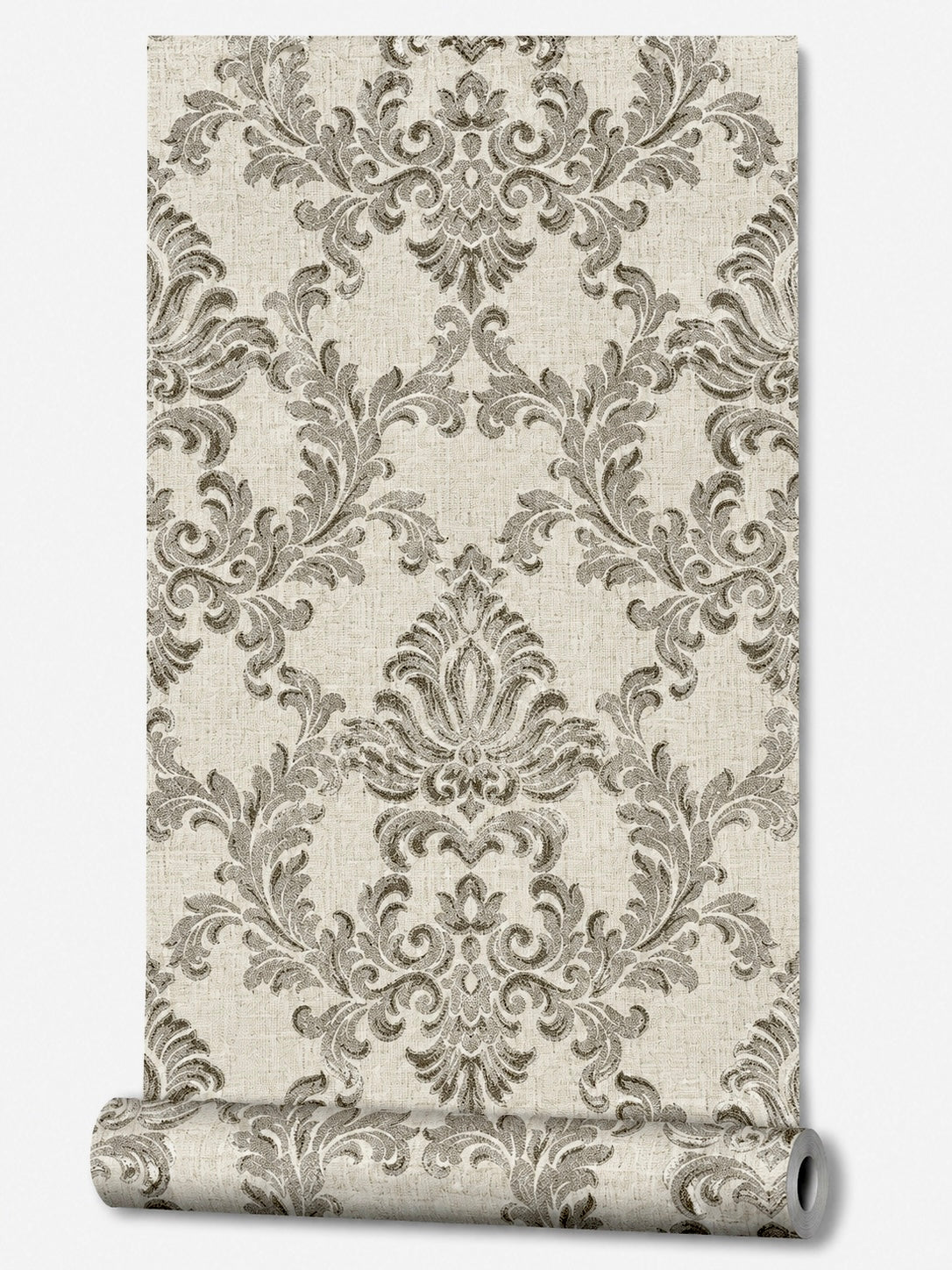 Papier peint baroque taupe/gris 0,53x10m