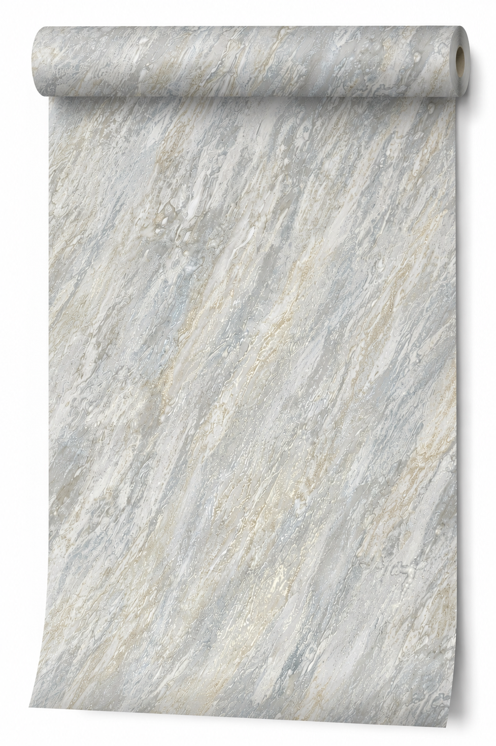 Papier peint marbré gris clair 0,53x10m