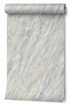 Papier peint marbré gris clair 0,53x10m