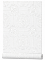 Papier peint moulure blanc 0,53x10m