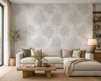 Papier peint arbre taupe 0,53x10m