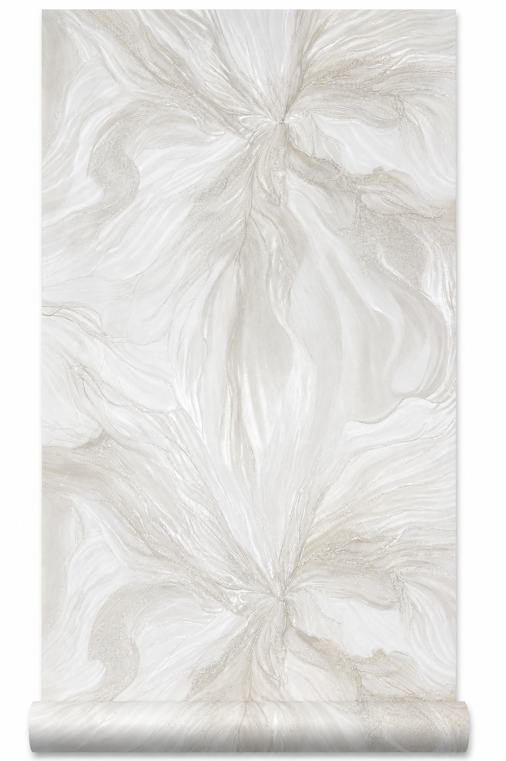 Papier peint fleur abstraite 0,53x10m