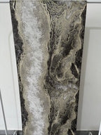 Papier peint marbré noir/or 0,53x10m
