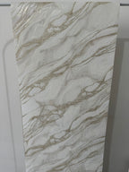 Papier peint marbré blanc/or 0,53x10m