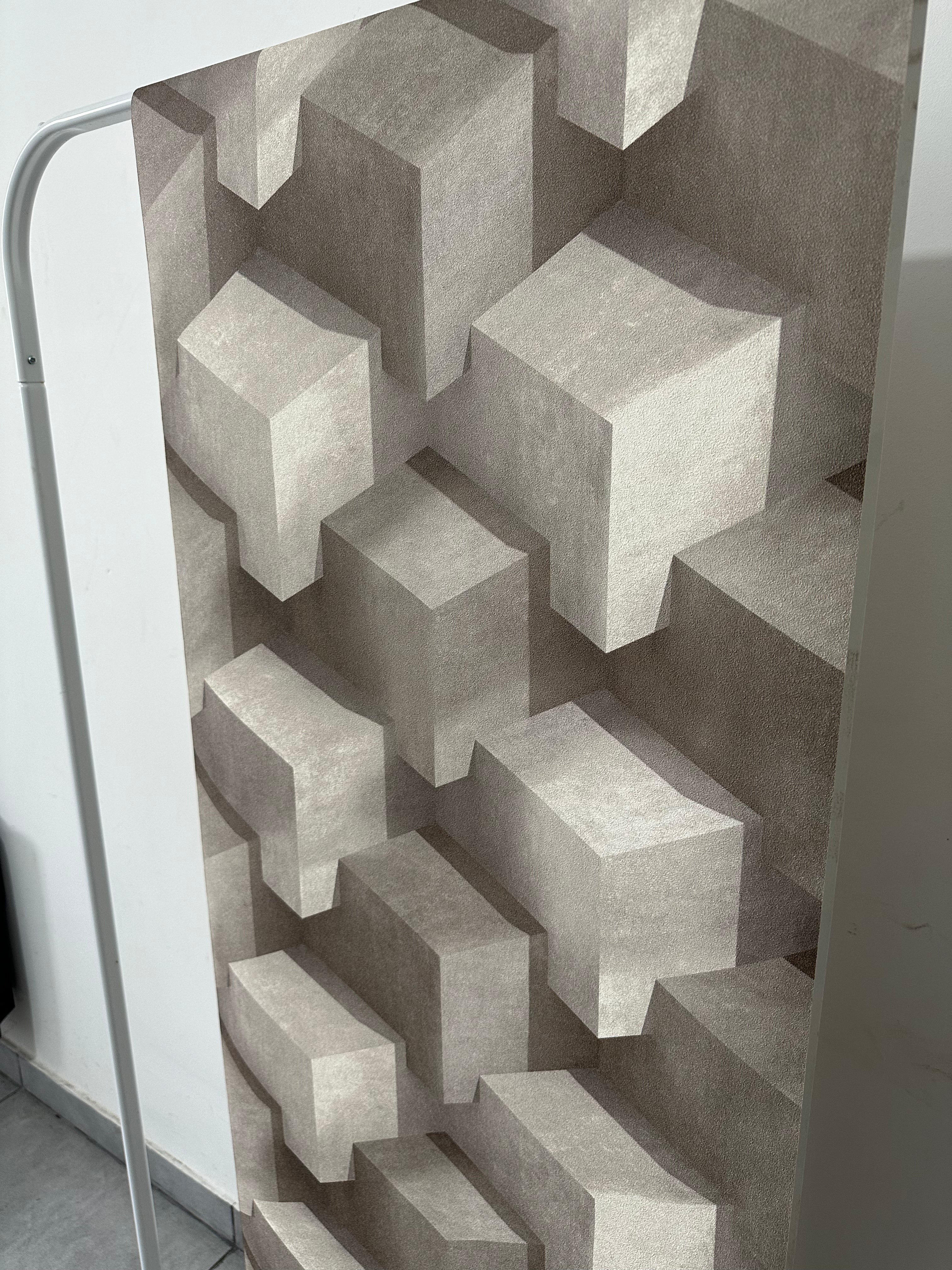 Papier peint 3D marron 0,53x10m