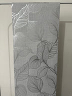 Papier peint feuille gris 0,53x10m