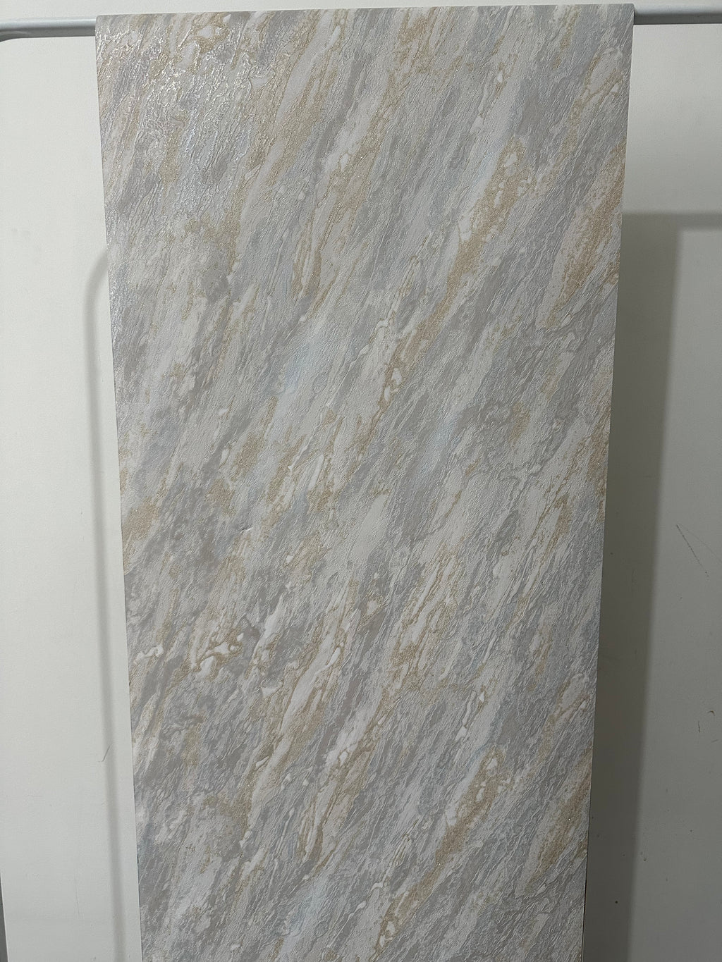Papier peint marbre gris/doré 0,53x10m