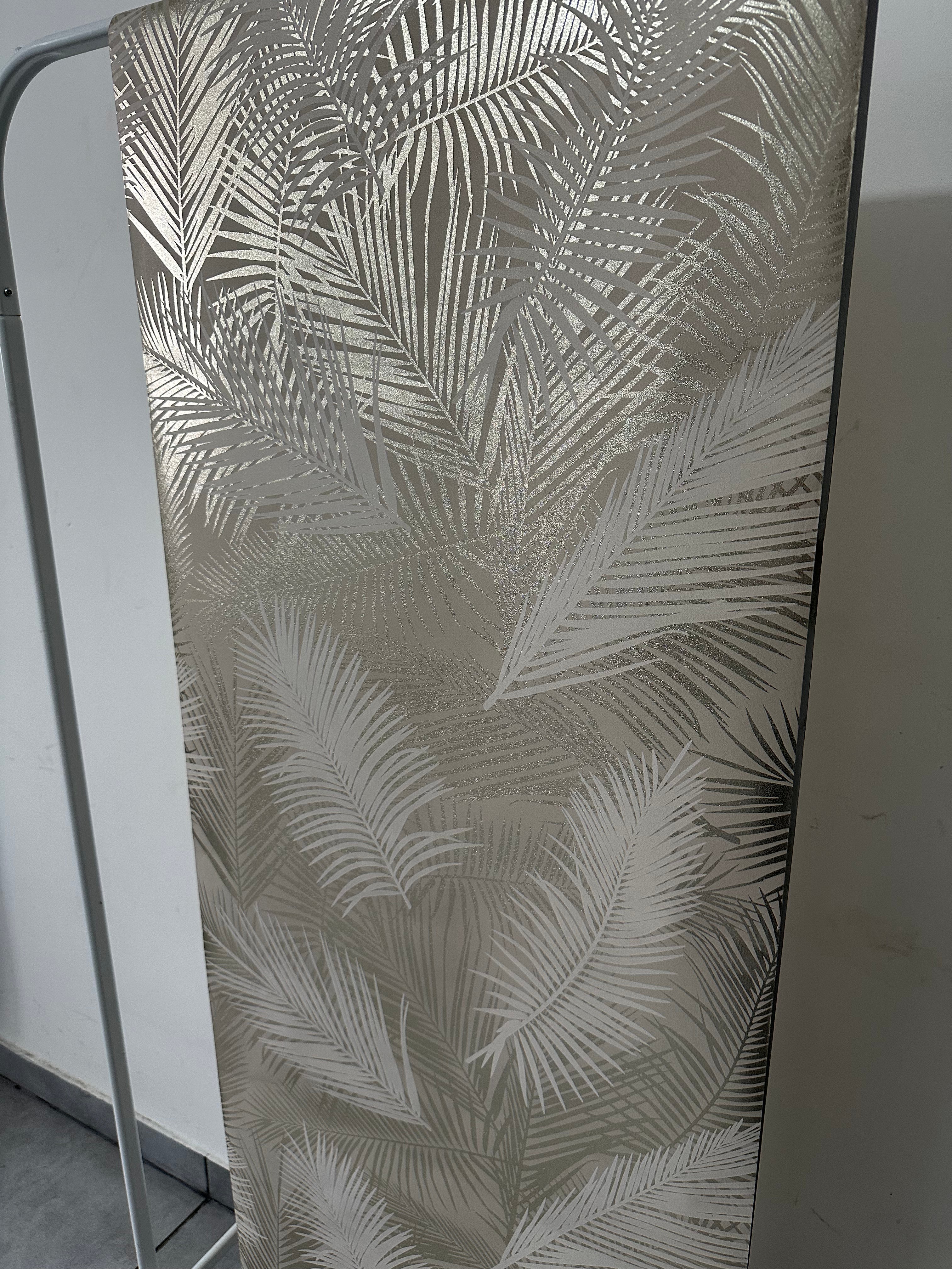Papier peint plume doré 0,53x10m