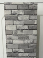 Papier peint brique gris 0,53x10m