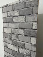 Papier peint brique gris 0,53x10m