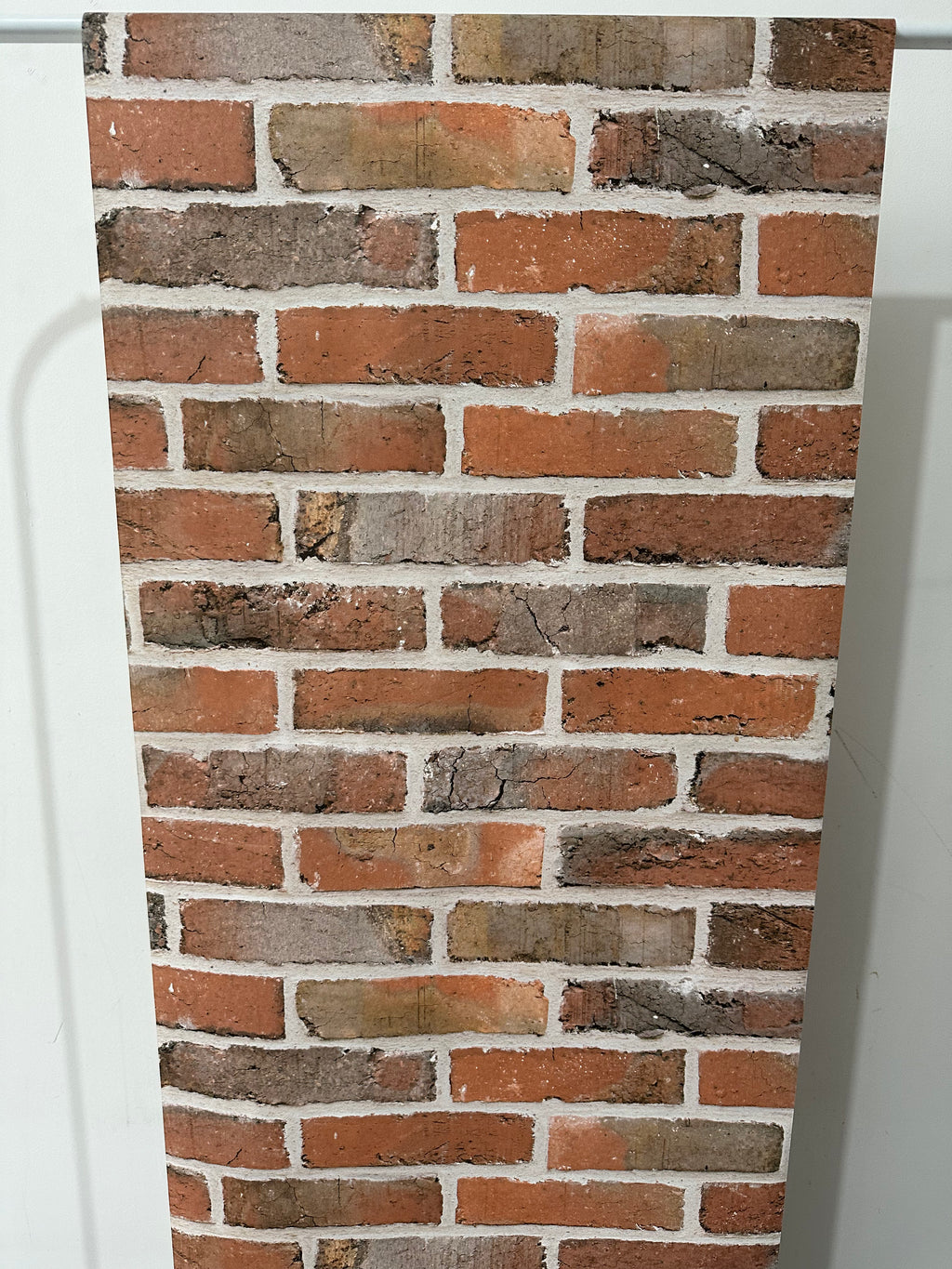 Papier peint brique orange 0,53x10m
