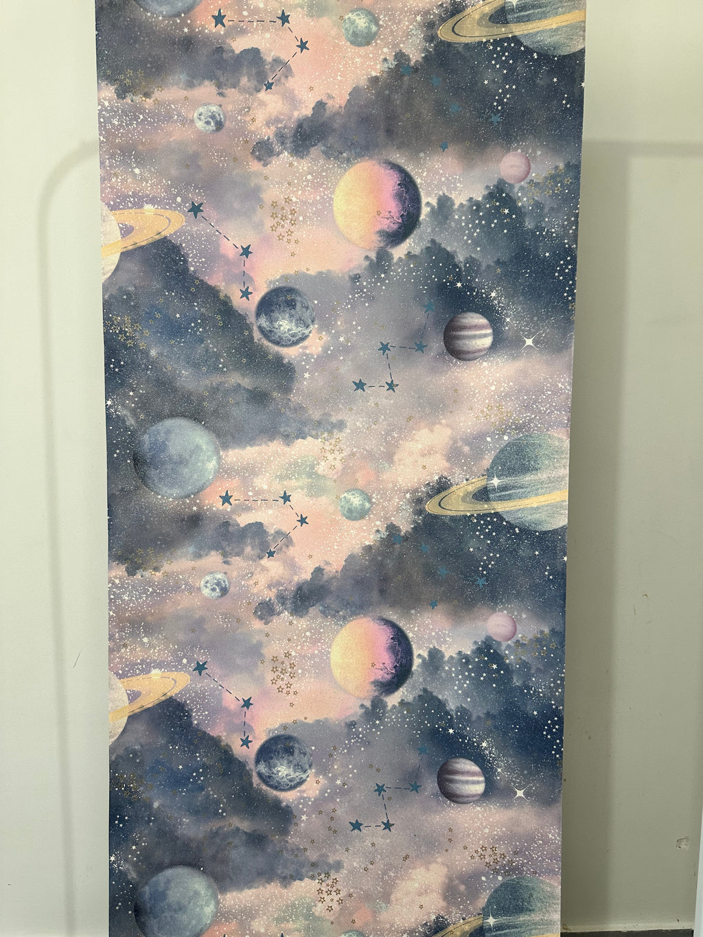 Papier peint galaxie rose/bleu 0,53x10m