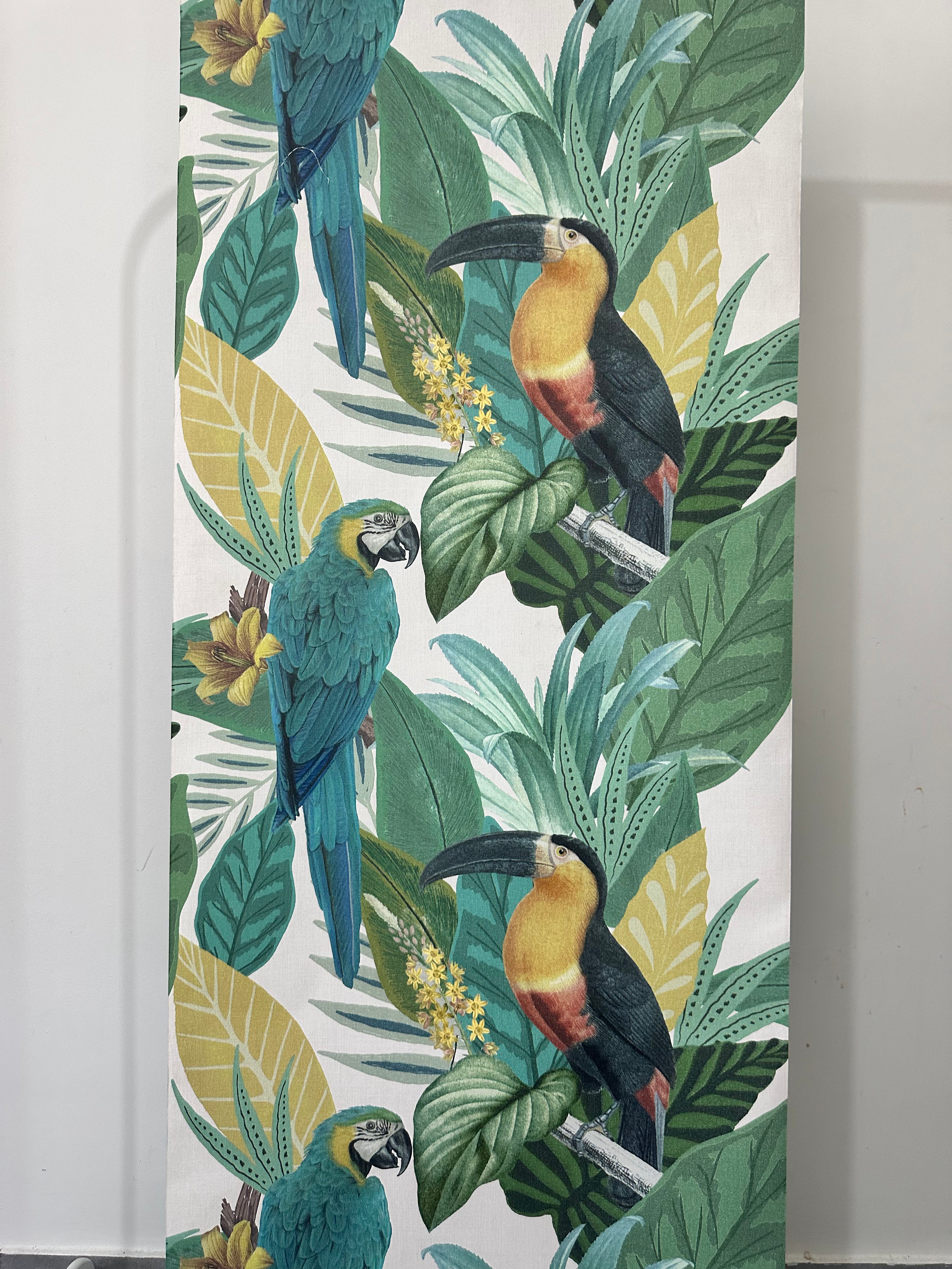 Papier peint oiseaux exotiques 0,53x10m