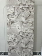 Papier peint carrelage marbre gris 0,53x10m