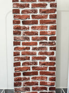 Papier peint brique rouge 0,53x10m