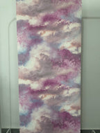 Papier peint nuage rose/blanc 0,53x10m