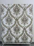 Papier peint baroque blanc or 1,06x10m