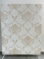 Papier peint baroque crème doré 1,06x10m