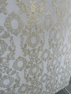 Papier peint baroque blanc or 1,06x10m