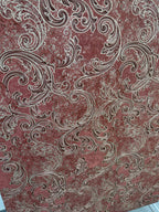 Papier peint classique rouge/or 1,06x10m