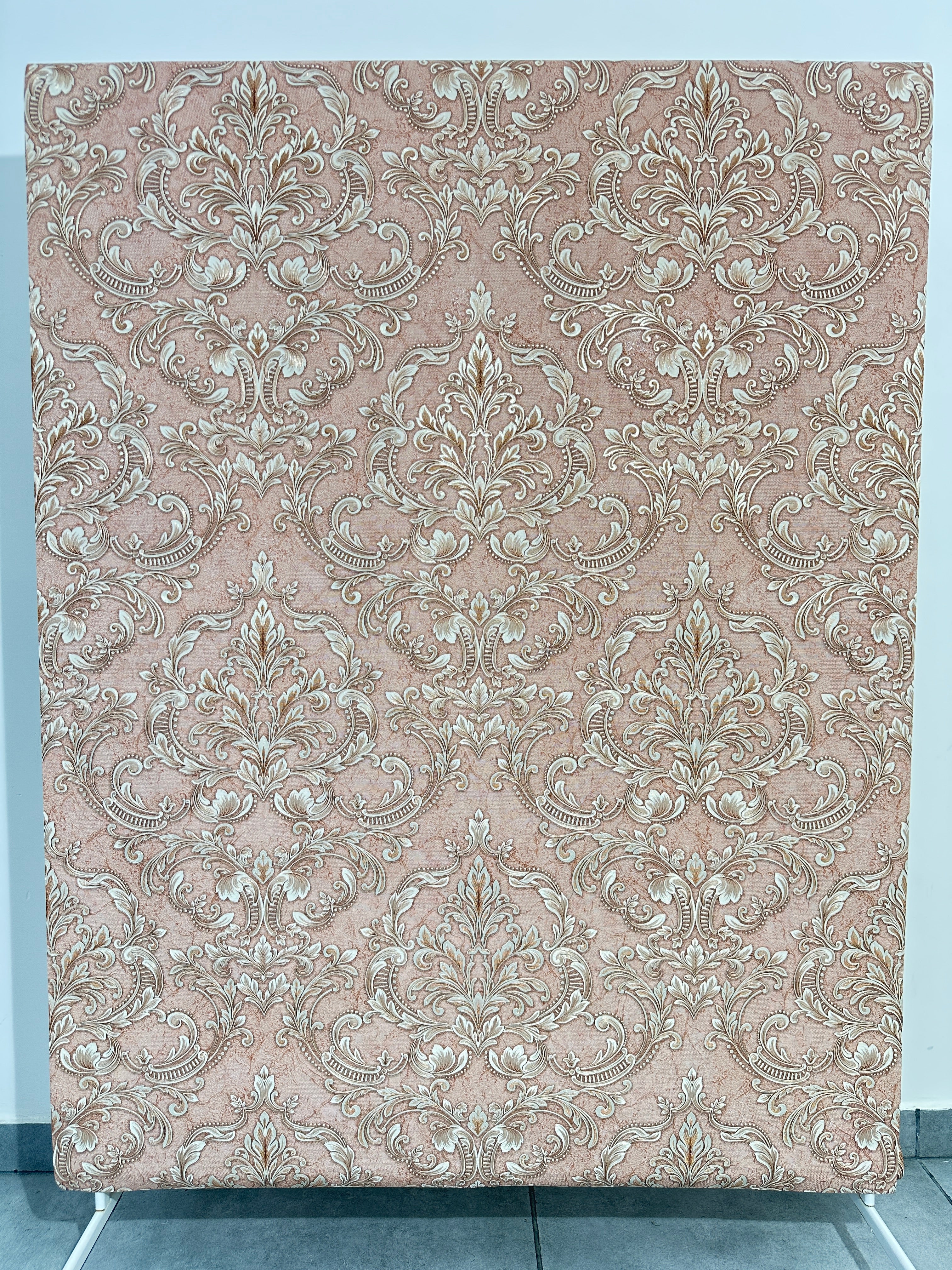 Papier peint baroque rose/or 1,06x10m