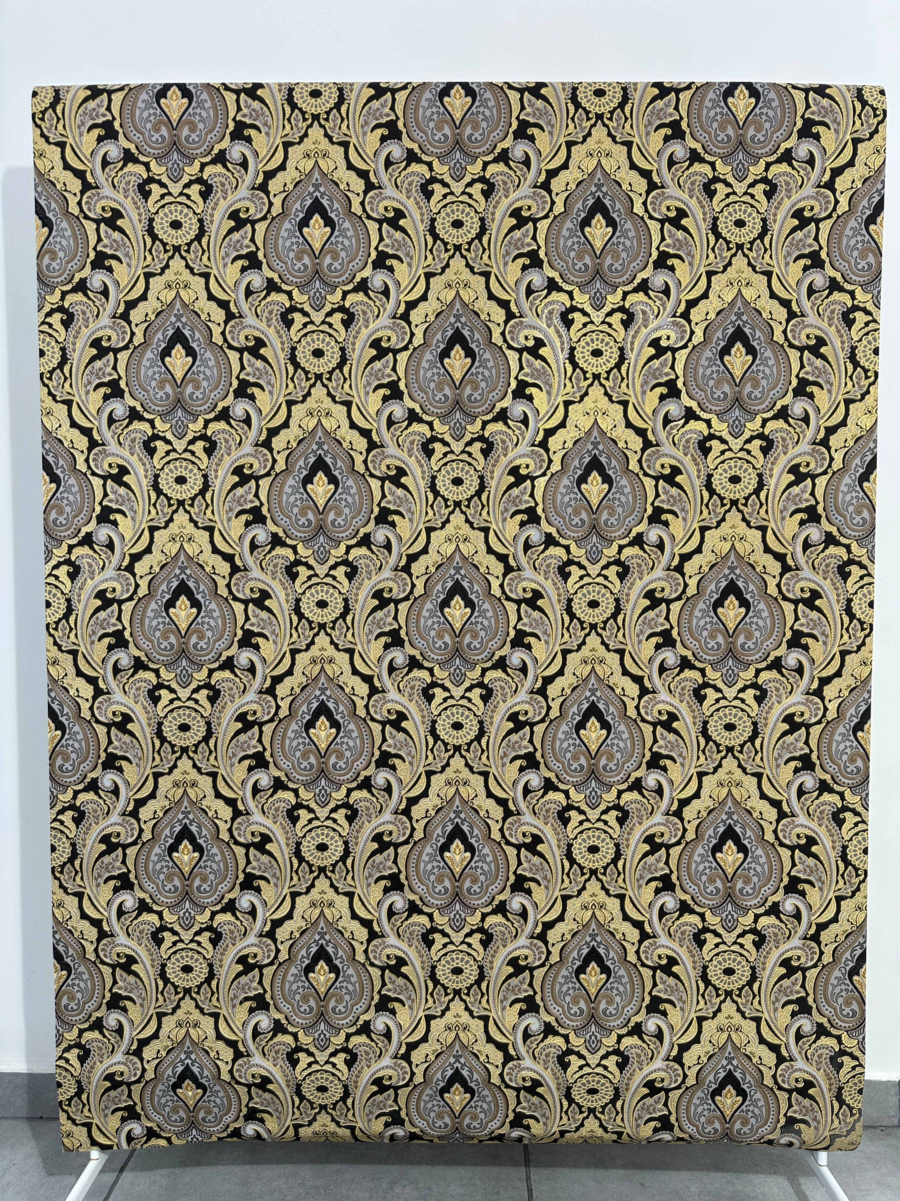Papier peint baroque noir/or 1,06x10m